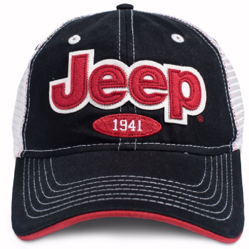 Jeep 1941 Embroidered Patch Mesh Cap Hat - NEW Fast Ship